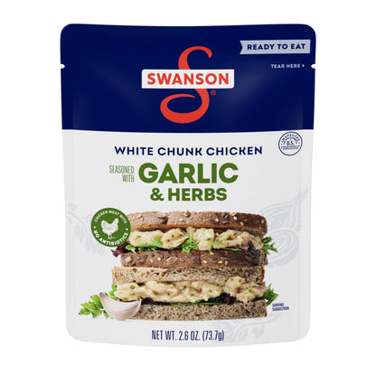 White Chunk Chicken Garlic and Herbs - 2.6 Oz (Pack of 1)