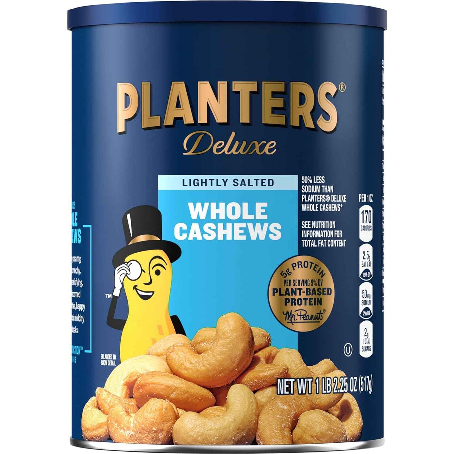 PLANTERS Whole Cashews with Sea Salt – Premium Housewarming Gift for New Homeowners, Kosher Snack
