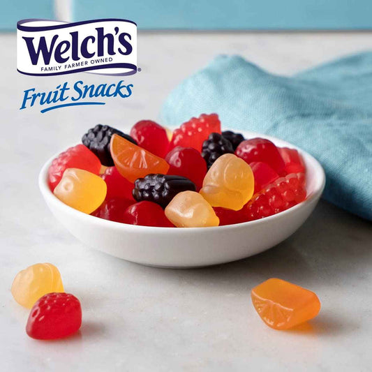 Welch's Fruit Snacks Bulk Variety Box – Gluten-Free, Fat-Free 0.8oz Single-Serve Pouches Safe for Nursery, Playroom, and Kids' Lunches