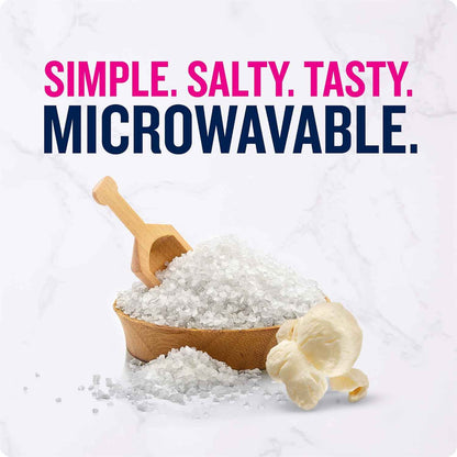 Angie's BOOMCHICKAPOP Sea Salt Microwave Popcorn, 6 ct – Four-Ingredient Snack for Intentional Clutter-Free Pantry