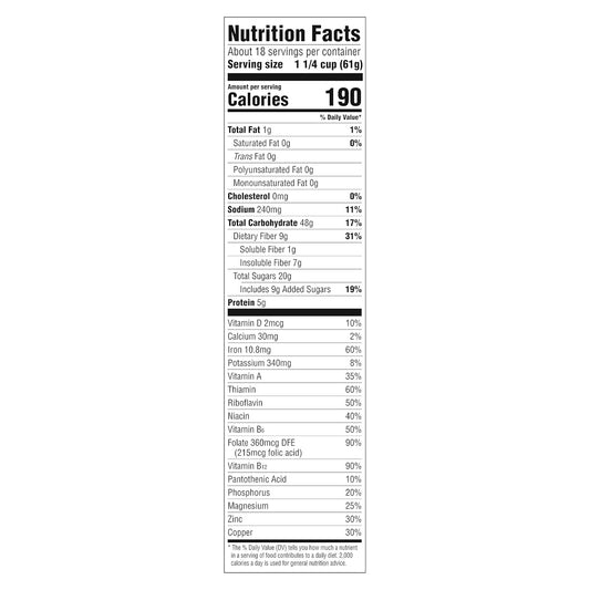 whole grain wheat and bran cereal flakes