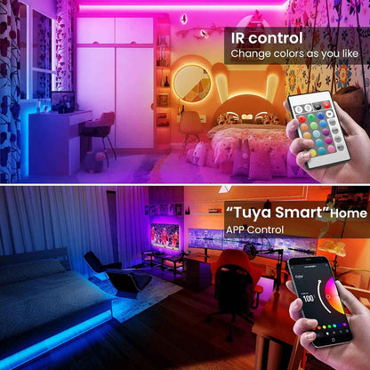 TJOY Smart LED Strip Lights – Cool-to-Touch Kids Room Lighting with Timer and Auto Shutoff