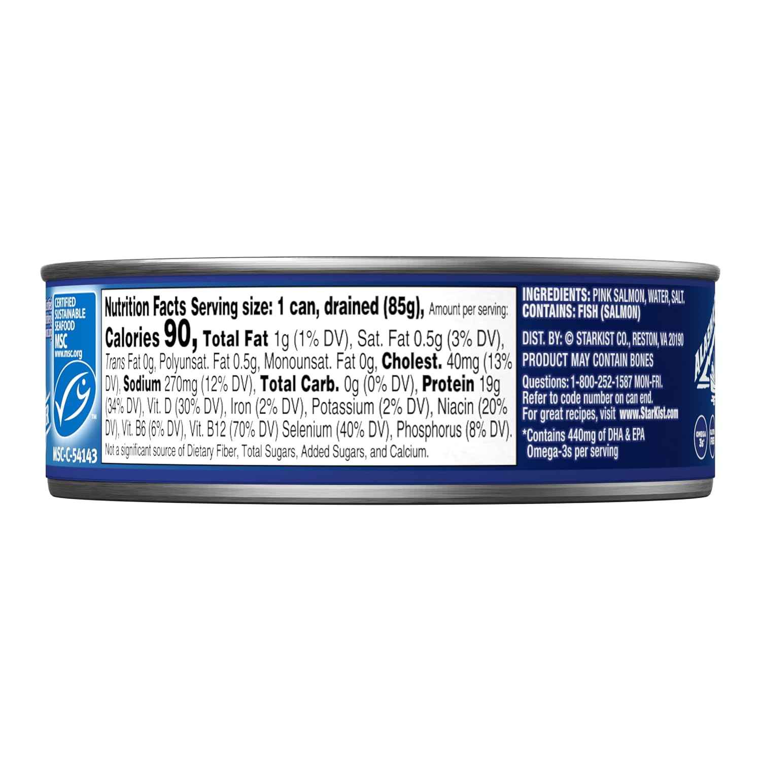StarKist Wild Pink Salmon - Skinless, Boneless - 5 oz Can | Ready-to-Eat Office Lunch for Busy Work-From-Home Professionals
