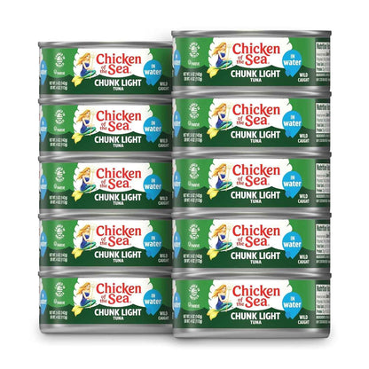 Chicken of the Sea Wild Caught Chunk Light Tuna – Quick Protein for Office Desk Pantry and Meal Prep