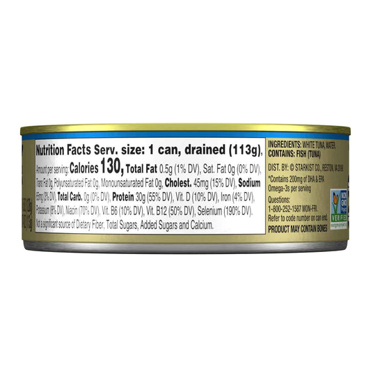 StarKist Selects No Salt Added Chunk White Albacore Tuna in Water - 4.5 oz Can for Desk Lunch and Office Meal Prep