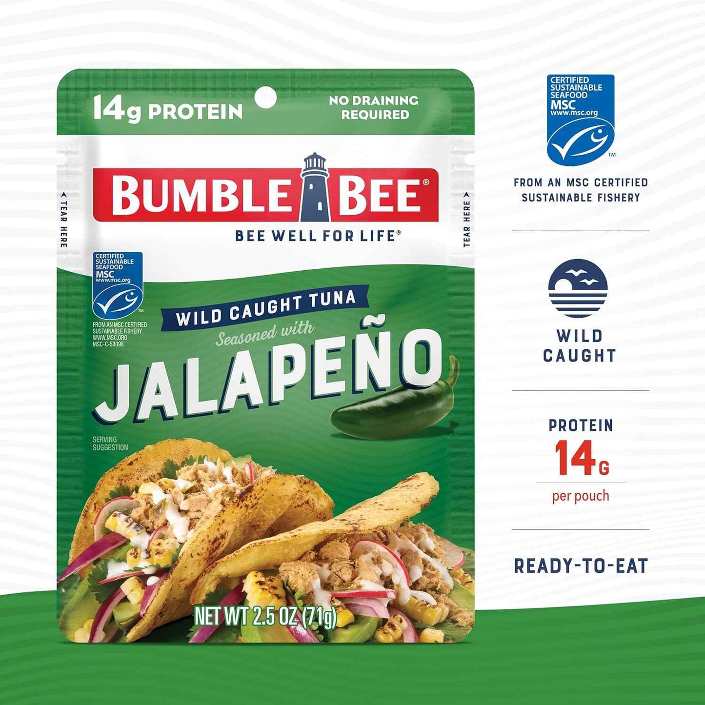 Bumble Bee Spicy Thai Chili Tuna Pouch – Lightweight Backpacking Meal for Campsite and Trail Lunches
