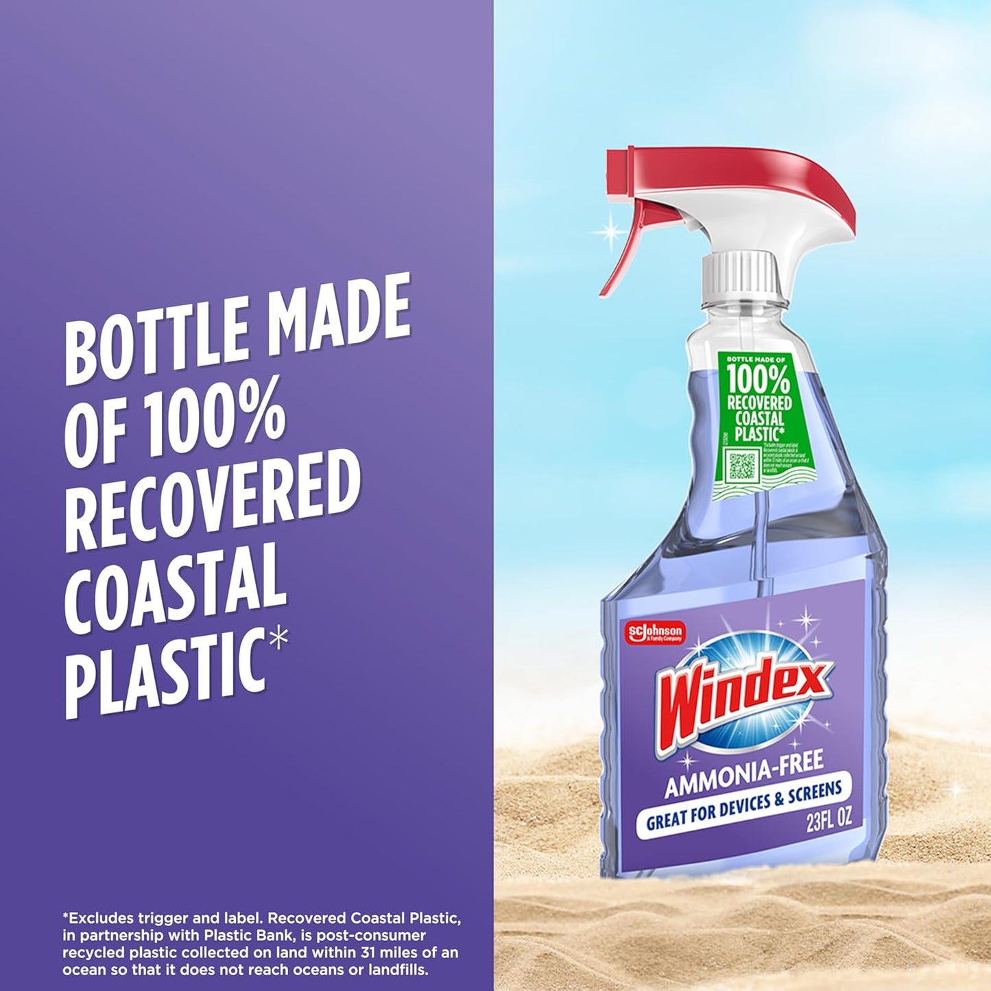Windex Ammonia-Free Glass Cleaner – Kid and Pet Safe Spray for Windows, Mirrors, and Shower Doors