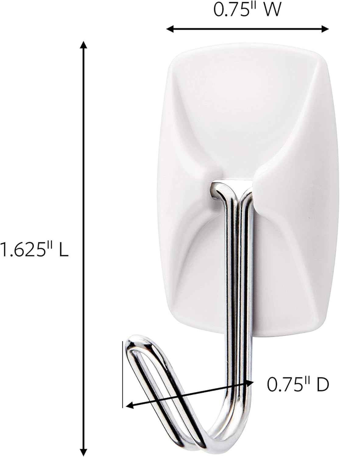 Command Small Wire Toggle Hooks for Less-Is-More Home Styling, Reusable Damage-Free Hooks for Uncluttered Bedroom and Entryway