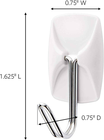 Command Small Wire Toggle Hooks for Less-Is-More Home Styling, Reusable Damage-Free Hooks for Uncluttered Bedroom and Entryway