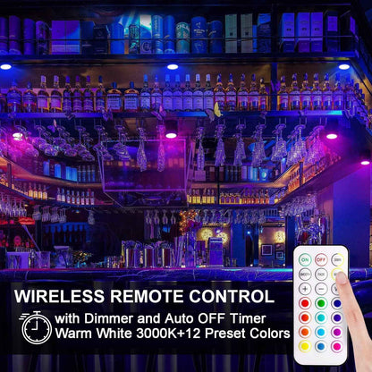 BLS LED Puck Lights — Clean Wireless Lighting for Uncluttered Modern Spaces