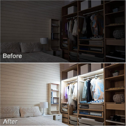 WOBANE Motion Sensor Strip Light – Clean Cordless Lighting for Clutter-Free Spaces