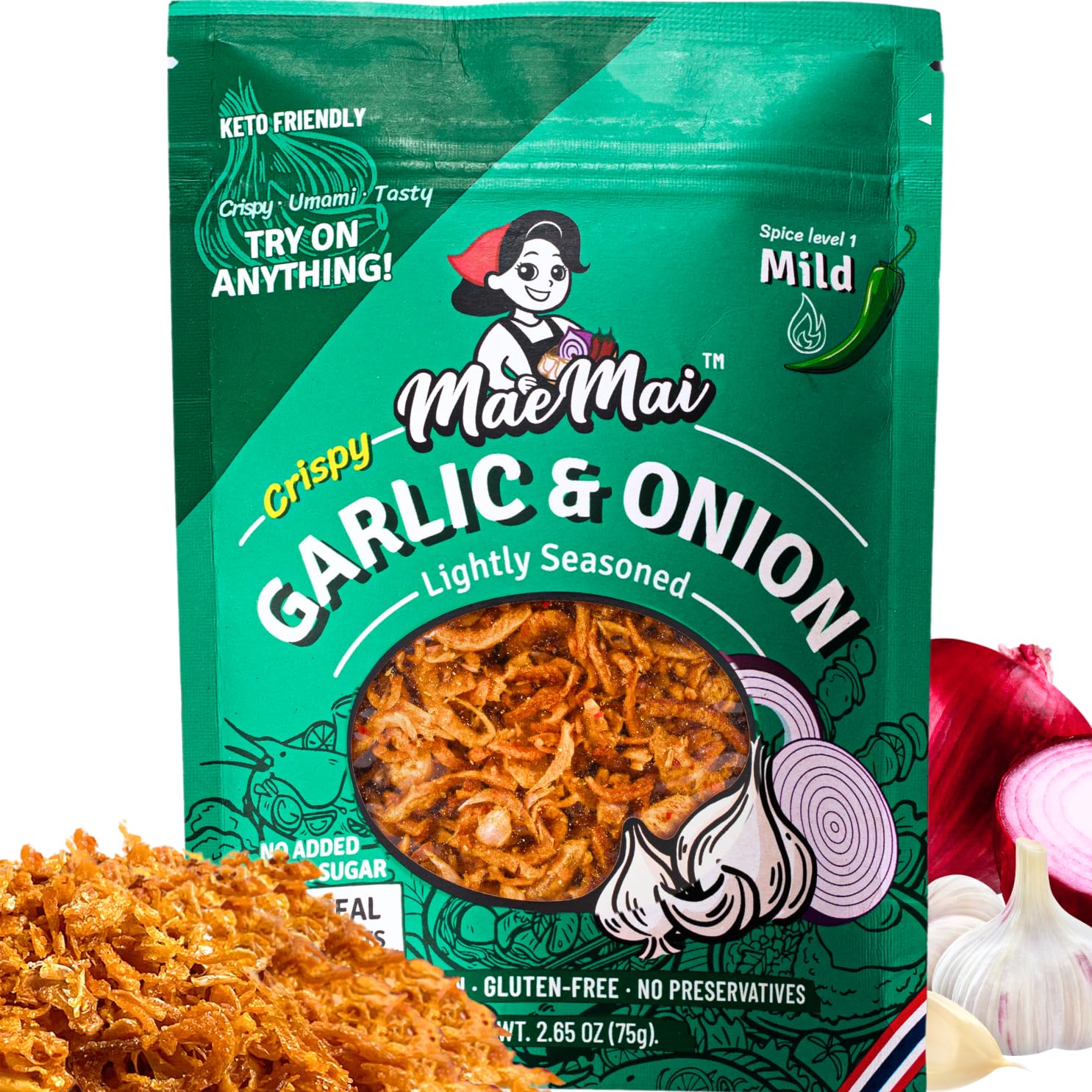 wok-cooked with minimal oil for a light, airy, non-greasy crunch