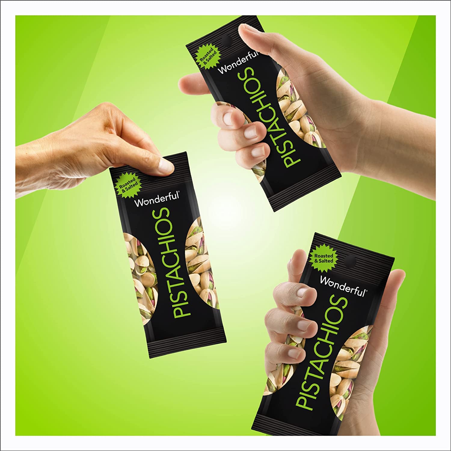 Wonderful Pistachios 1.5oz Single-Serve Bags – Shelf-Stable Snack for Road Trips and Camping