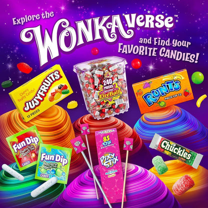 Wonka Spree Original Hard Candy – Office Desk Drawer Snack, 12 oz Resealable Bag for Work