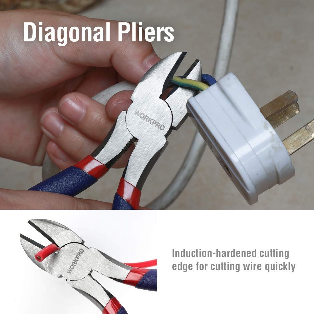 WORKPRO 6-Piece Pliers and Wrench Set – Efficient DIY Tool Kit for Furniture Assembly and Home Projects