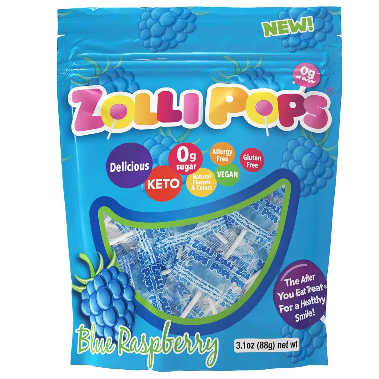 Zollipops Clean Teeth Pops Sugar Free Lollipops with Xylitol – Thoughtful Birthday Gift for Health-Conscious Friends
