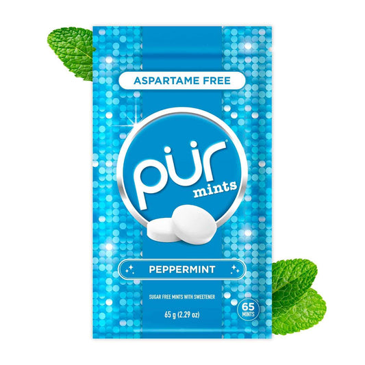 PUR Mints Slim Flip Top Tin – Uncluttered Pocket Friendly Mints for Intentional Carry and Clean Living