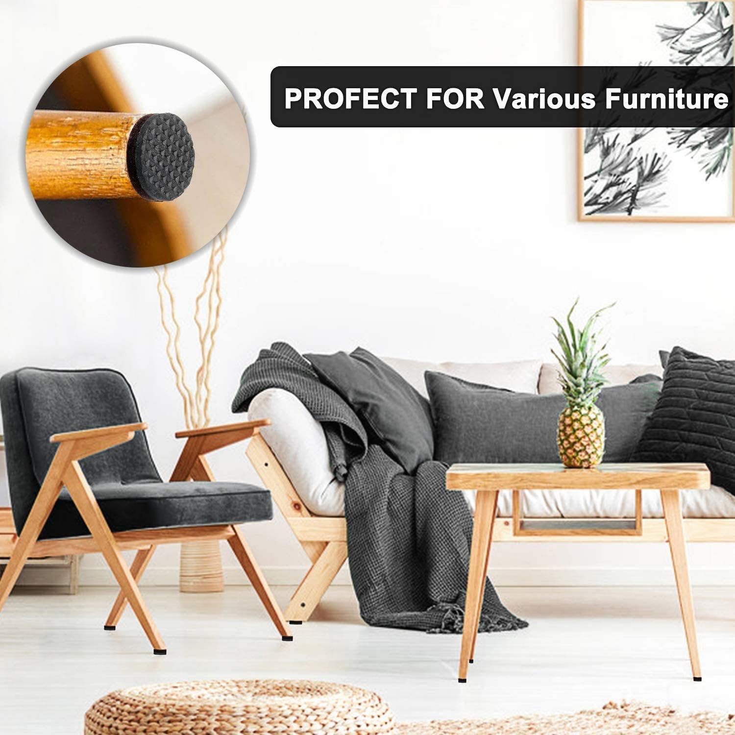 Yelanon Furniture Pads – Clean-Looking Hardwood Floor Protectors for an Uncluttered Home