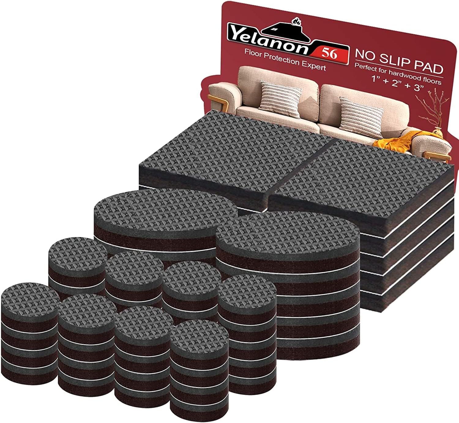 Yelanon Furniture Pads – Clean-Looking Hardwood Floor Protectors for an Uncluttered Home