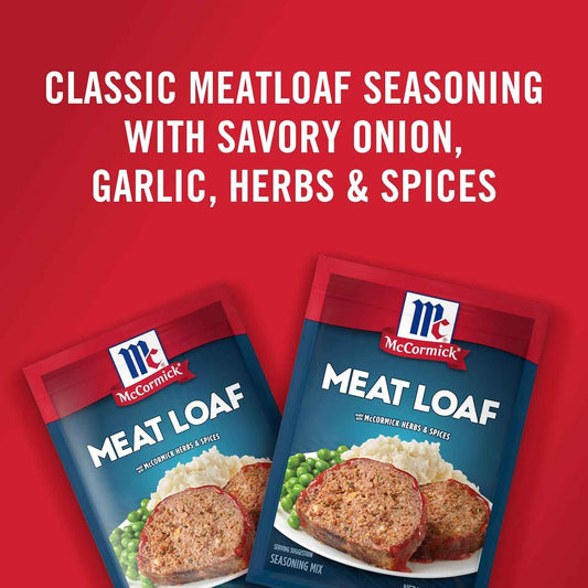 McCormick Meat Loaf Seasoning Mix – Quick Weeknight Dinner for Busy Home Cooks, 10-Minute Prep