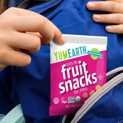 YumEarth Organic Clean Label Fruit Snacks – Healthy Vegan Snack for Mindful Families