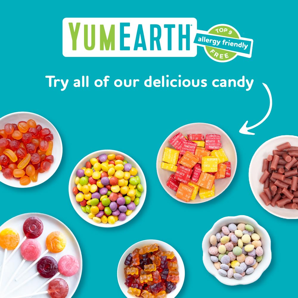 YumEarth Organic Gummy Bears – Choking Safe Soft Gummy Snack for Young Kids, Dye Free Candy
