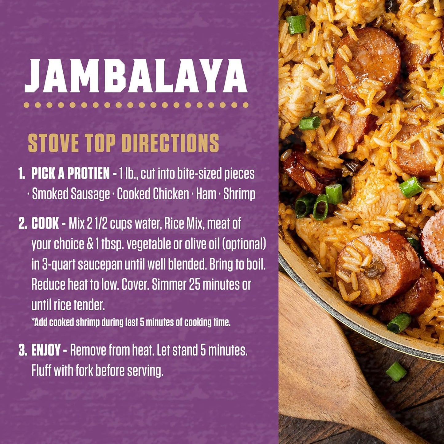 Zatarain's Jambalaya 8 oz – Mild Not Overly Spicy Family Rice Dinner for Kid Friendly Tables