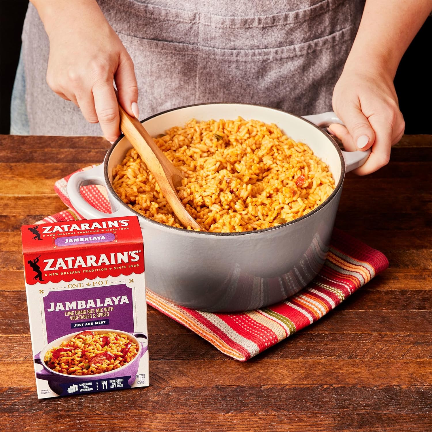 Zatarain's Jambalaya 8 oz – Mild Not Overly Spicy Family Rice Dinner for Kid Friendly Tables
