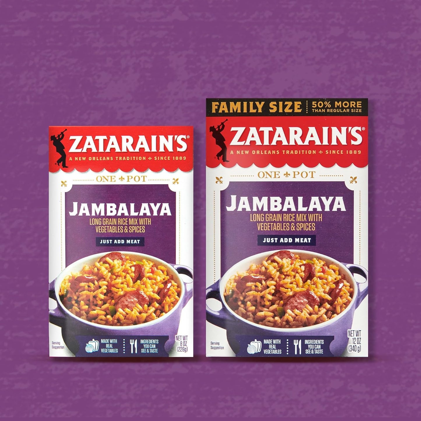Zatarain's Jambalaya 8 oz – Mild Not Overly Spicy Family Rice Dinner for Kid Friendly Tables