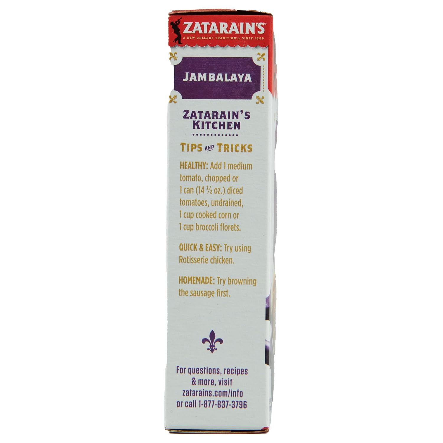 Zatarain's Jambalaya 8 oz – Mild Not Overly Spicy Family Rice Dinner for Kid Friendly Tables