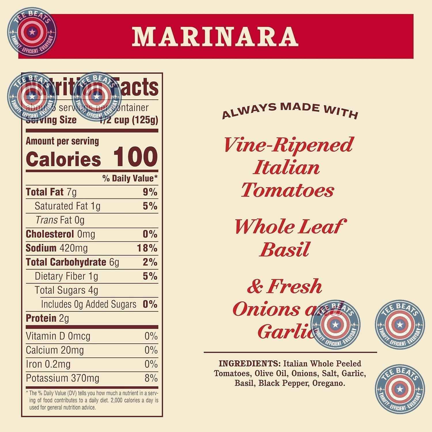 Rao's Homemade Marinara – Simple 24 oz All-Purpose Sauce, Just Tomatoes, Olive Oil, and Herbs, Made for Effortless Home Cooking