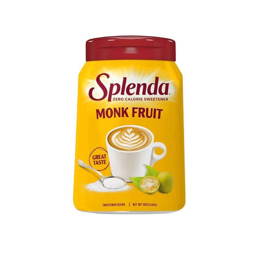 SPLENDA Monk Fruit Zero Calorie Sweetener – Streamlined Pantry Upgrade for Clutter Free Kitchens, Cup-for-Cup Sugar Swap