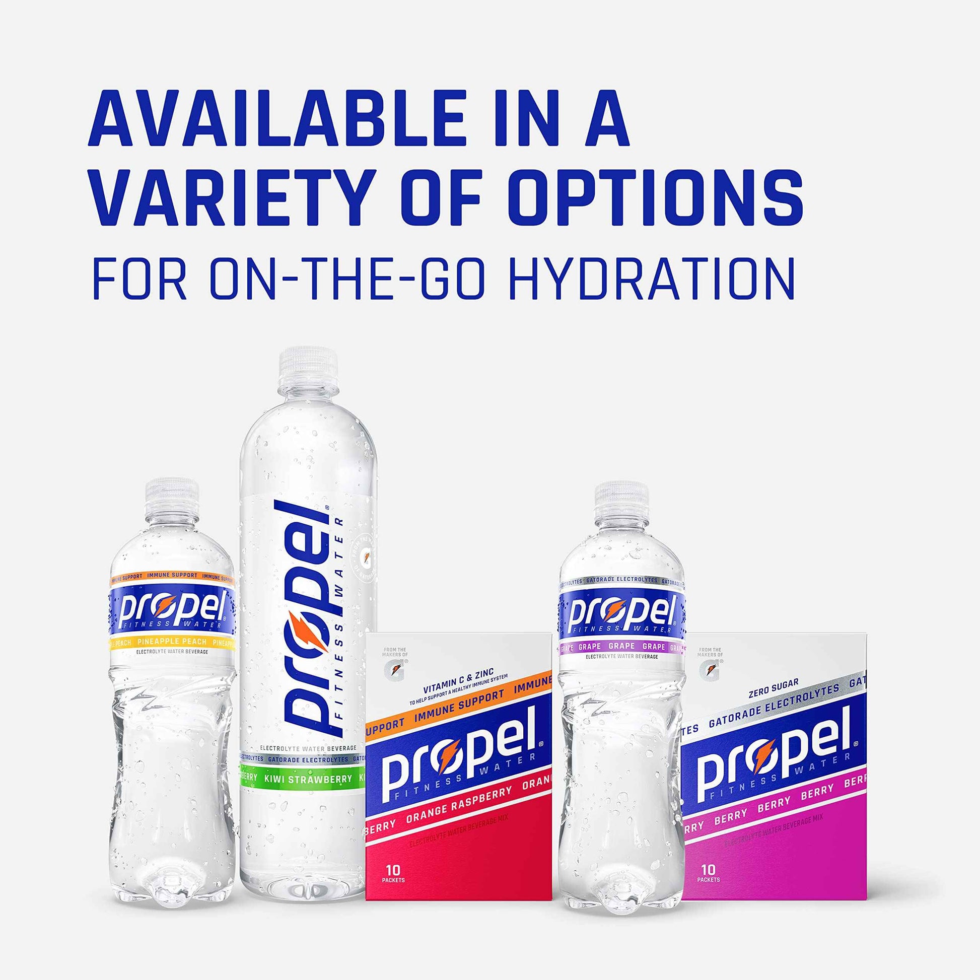 Propel Sugar Free Water – Office Hydration Alternative to Soda and Juice for Busy Professionals