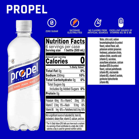 Propel Kids Hydration – No Artificial Flavors Electrolyte Water for Lunch Boxes and School Days