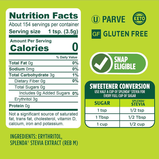 SPLENDA Stevia Zero Calorie Sweetener – Thoughtful Gift for Keto Friends Starting a New Lifestyle
