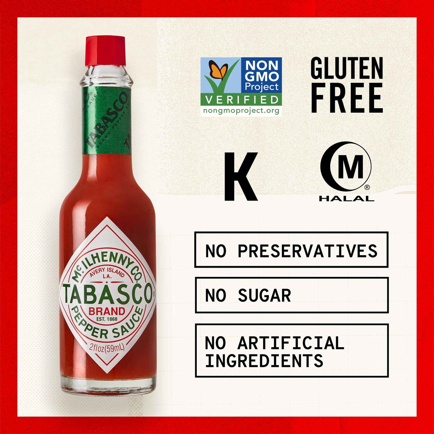 Tabasco Original Red Hot Sauce – Housewarming Gift Basket Staple for New Homeowners, 12 oz Bottle