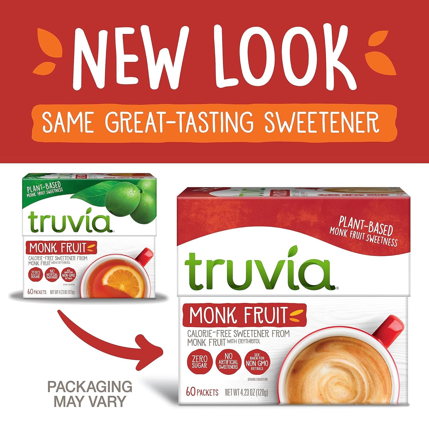 zero calories and zero sugar per packet