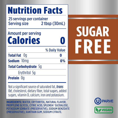 Splenda Coffee Syrup Brown Sugar Cinnamon Sugar Free - Thoughtful Gift for Coffee Lovers Following a Diabetic Friendly Diet