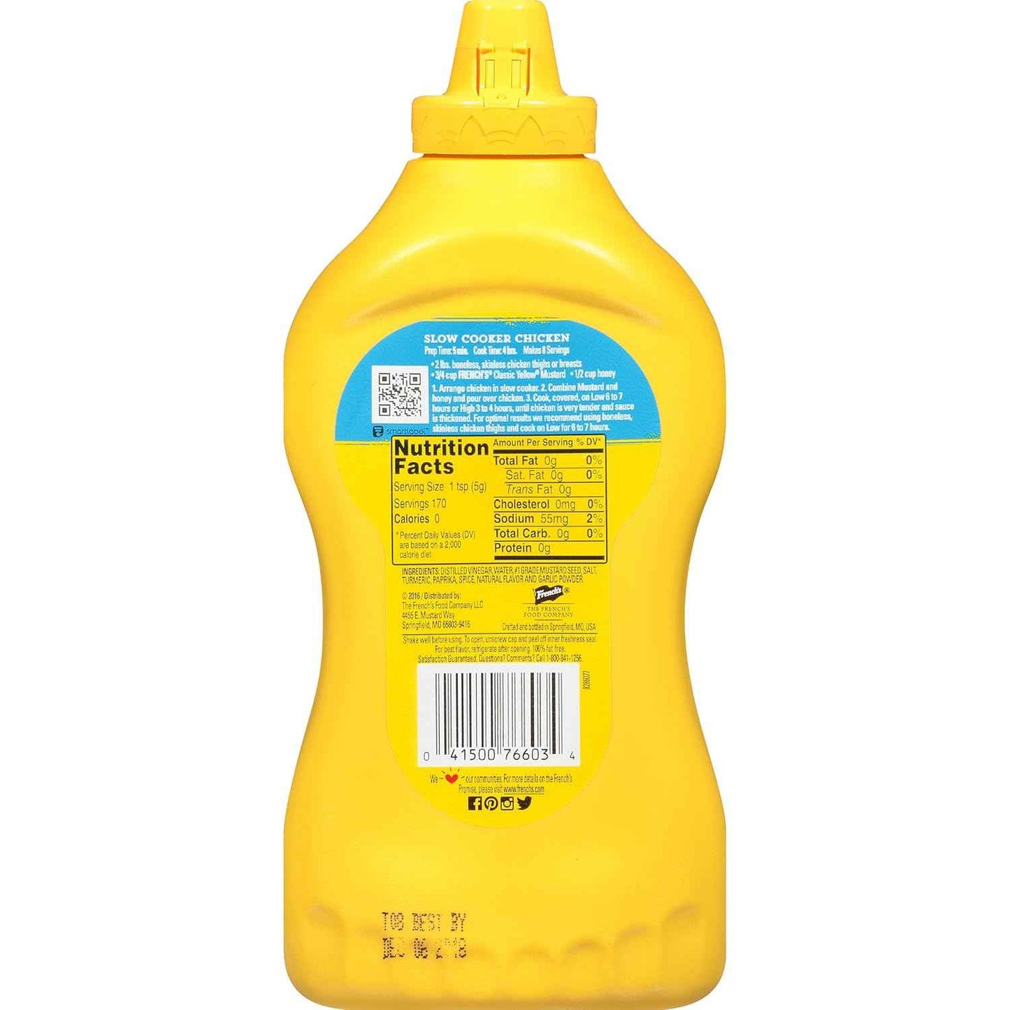 French's Classic Yellow Mustard, 30 oz Pack of 2 – Family Pantry Mustard for Sandwich-Making and Lunchbox Prep
