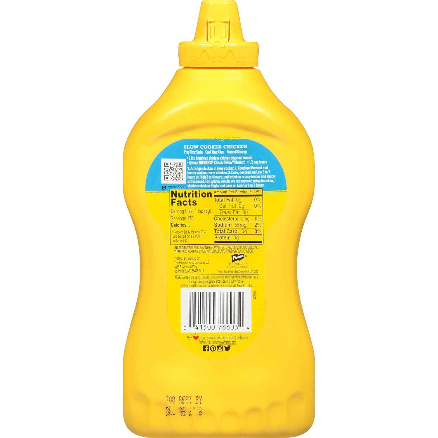 French's Classic Yellow Mustard, 30 oz Pack of 2 – Family Pantry Mustard for Sandwich-Making and Lunchbox Prep