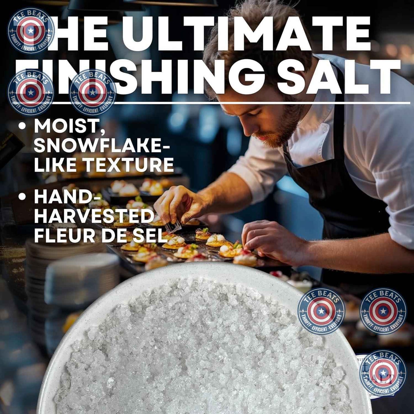 Baja Fleur de Sel Flake Salt, 7 oz Resealable Bag – Unrefined Mineral Salt for Clean Pantry Meal Prep