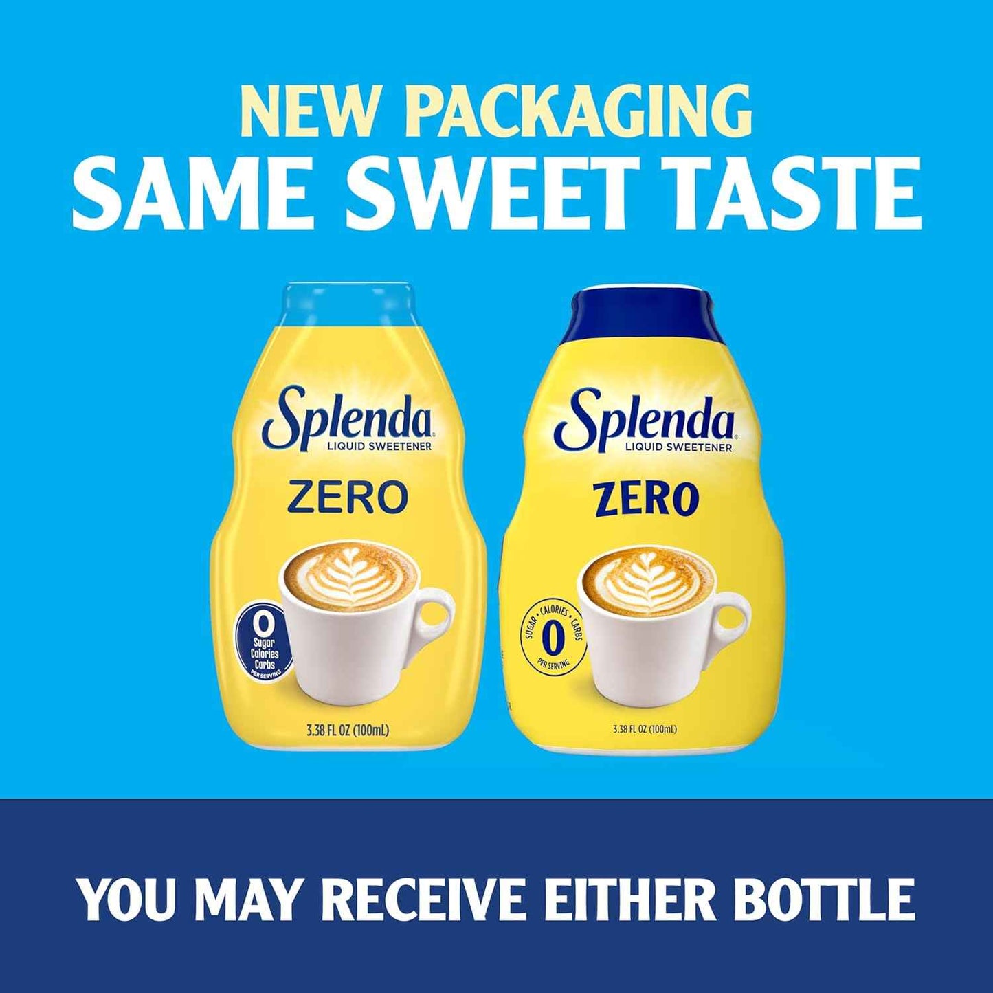 Splenda Liquid Zero Calorie Sweetener Drops – Office Desk Essential for Focused Workday Coffee and Tea