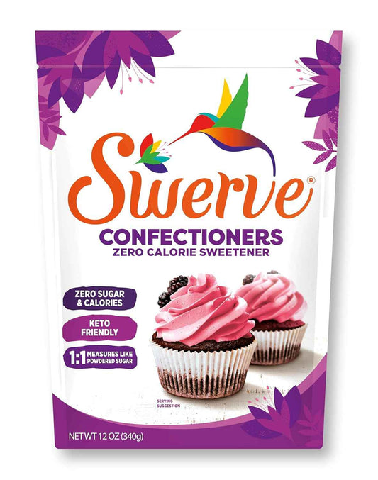 Swerve Sweetener Powder, Confectioners – Family-Safe Sweetener for Birthday Cake Prep