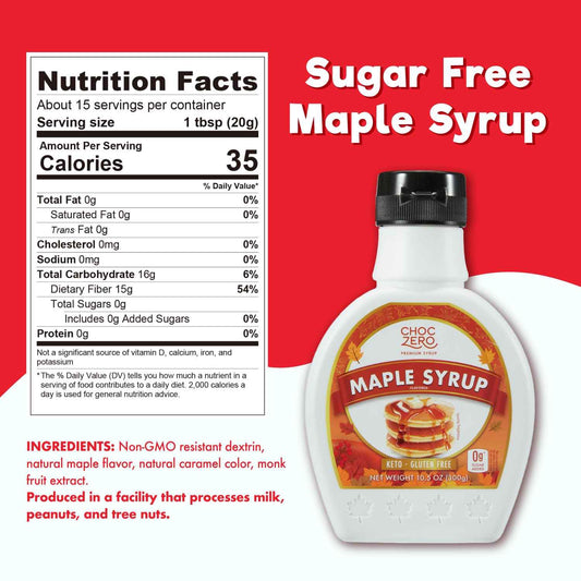 ChocZero Monk Fruit Syrup – Self Care Friendly Topping for Diabetic Friendly Coffee Bars