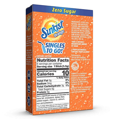zero sugar, caffeine-free, non-carbonated formula