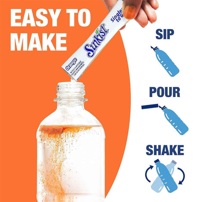 Sunkist Drink Mix Sticks for Commuters and Office Professionals – Calorie-Free Flavored Water for the Car and Conference Room
