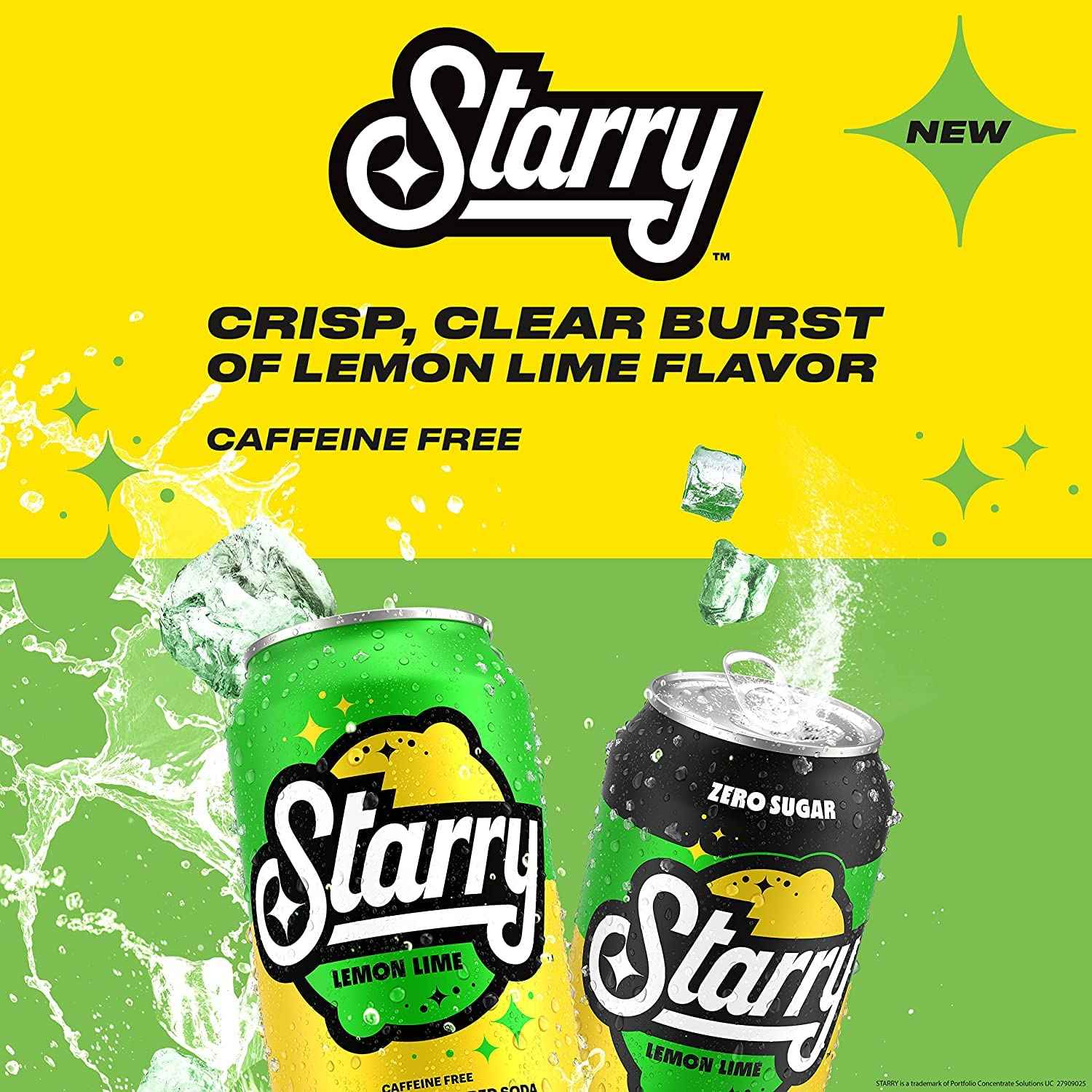 Starry Lemon Lime Soda – Refreshing Bulk Soda for Backyard BBQs, Pool Parties, and Picnics, 12 Fl Oz Cans (Pack of 12)