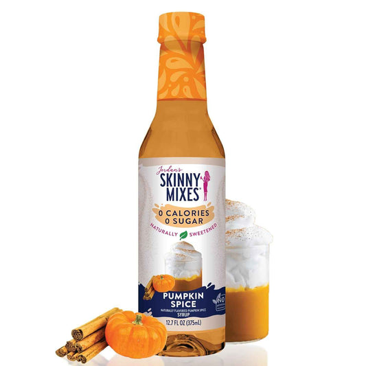 Jordan's Skinny Syrups Sugar Free Pumpkin Spice Syrup for Focused Home Office Coffee Breaks
