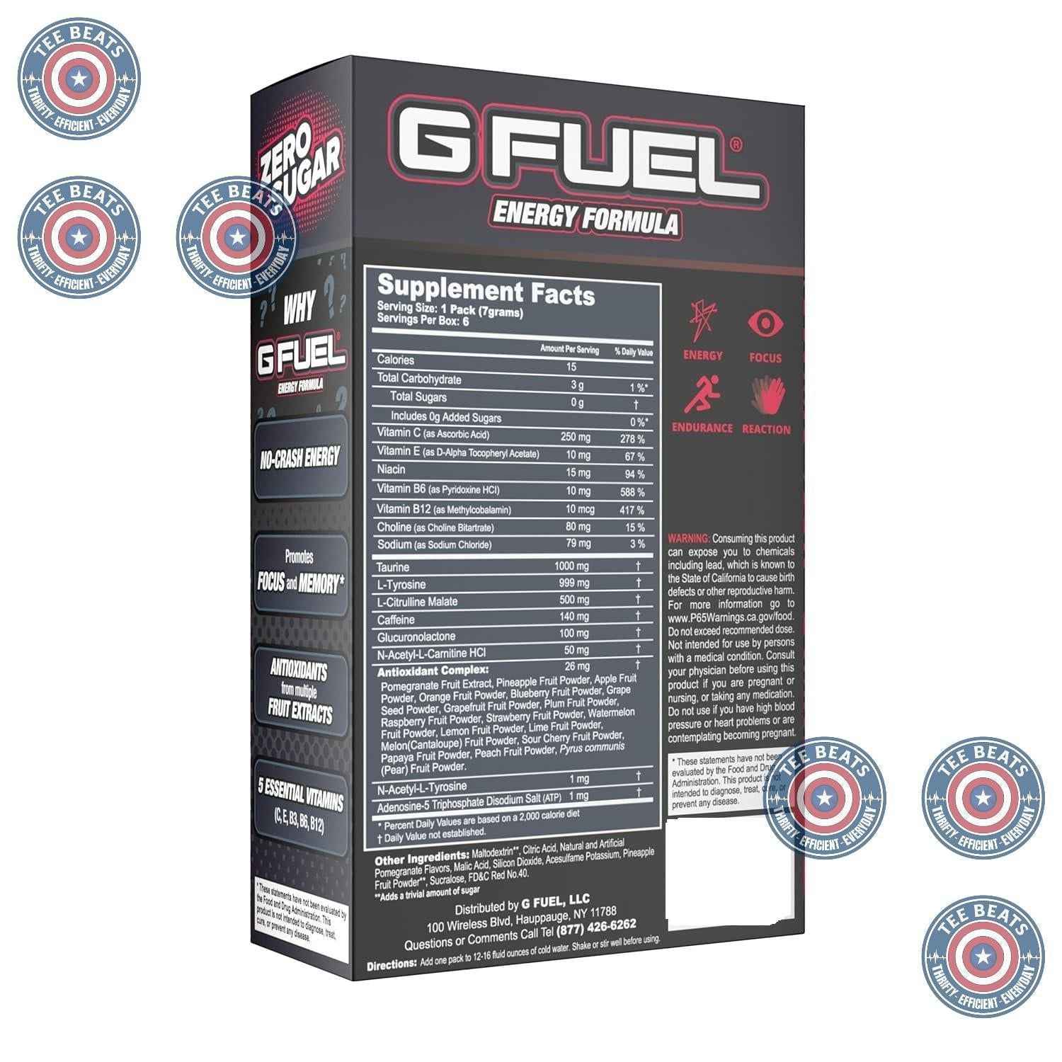 G Fuel PewDiePie Variety Flavor Energy Sticks – Birthday Gift Box for Esports Fans and PewDiePie Subscribers