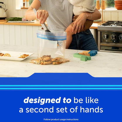 Ziploc Gallon Freezer Bags with Stay Open Design – Bulk Freezer Storage for Home Cooks